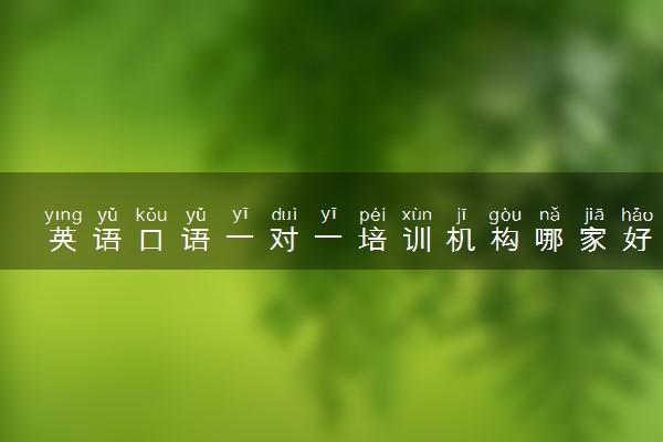 外教一对一英语培训价格_一对一外教选择什么教材_英语口语一对一培训机构推荐
